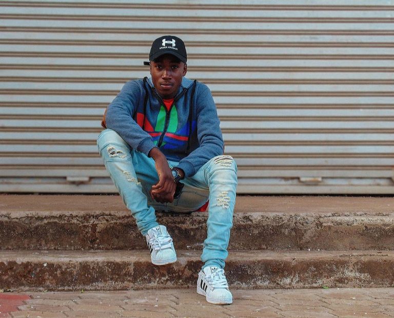 Man sitting on steps