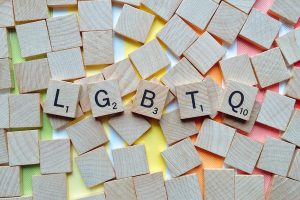 A group of scrabble letters - LGBTQ